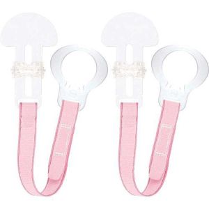 Mam Soother Clips Pair "Pink"